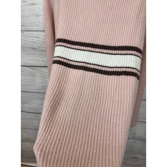 Wild Fable Plus Size Light Pink Knit Stripe V-Neck Sweater Size 4X - Picture 8 of 8